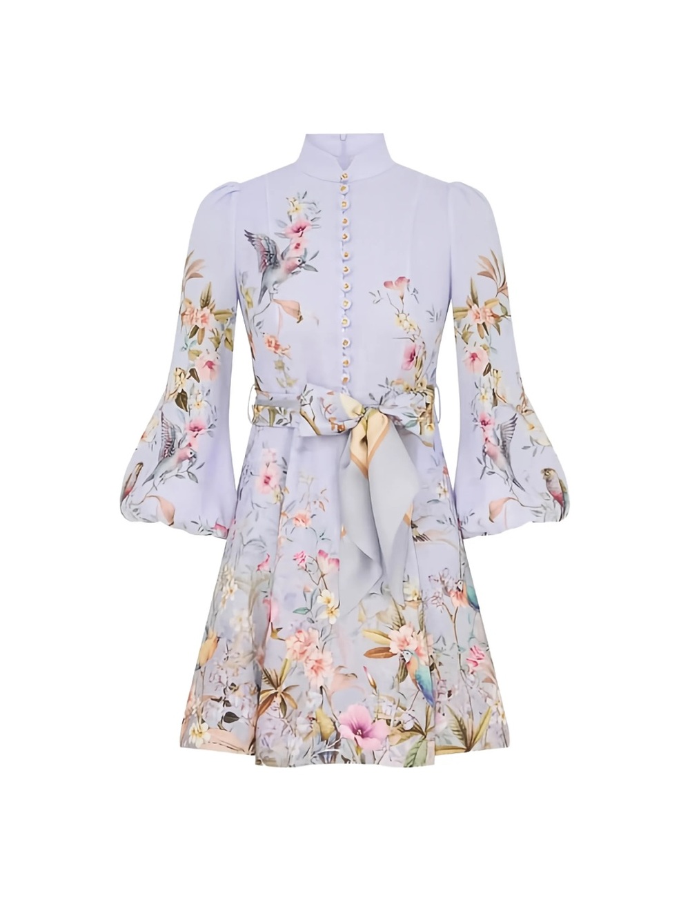 ZIMMERMANN Rebellion floral-print mini dress Size0